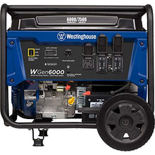 Load image into Gallery viewer, Westinghouse WGen6000 Portable Generator 6000 Rated & 7500 Peak Watts, Gas Powered, Electric Start, Transfer Switch Ready, CARB Compliant