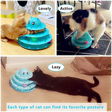Load image into Gallery viewer, UPSKY Cat Toy Roller Cat Toys 3 Level Towers Tracks Roller with Six Colorful Ball Interactive Kitten Fun Mental Physical Exercise Puzzle Toys