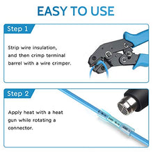 Load image into Gallery viewer, Tsinglax 680pcs Heat Shrink Butt Connectors Kit,Insulated Waterproof Electrical Marine Automotive Wire Crimp Terminals, Butt Splice (4 Colors / 4 Sizes)