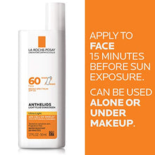 Load image into Gallery viewer, La Roche-Posay Anthelios Light Fluid Face Sunscreen Broad Spectrum SPF 60, Oxybenzone Free, Non Greasy, Non-Comedogenic, 1.75 Fl. Oz. (Packaging may vary)