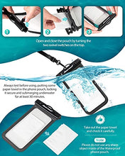 Load image into Gallery viewer, Universal Waterproof Case,Waterproof Phone Pouch Compatible for iPhone 13 12 11 Pro Max XS Max XR X 8 7 Samsung Galaxy s10/s9 Google Pixel 2 HTC Up to 7.0", IPX8 Cellphone Dry Bag -2 Pack