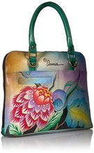 Load image into Gallery viewer, Anna by Anuschka Hand Painted Leather Slim Crossbody Satchel, WMG-Whimsical Garden