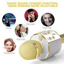 Load image into Gallery viewer, Bluetooth Microphone for Kids Birthday Gifts Girls Toy for Age 4 5 6 7 8 9 10 Year Old Portable Wireless Karaoke Microphone Fun Toys for Teen Girls Boys Christmas Best Gifts Home Party Favor Singing