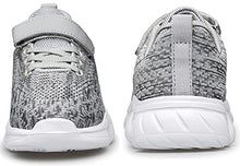 Load image into Gallery viewer, MURDESOT Kids Shoes Toddler Boys Girls Athletic Running Sports Strap Sneakers for Toddler/Little Kid/Big Kid 5 Grey