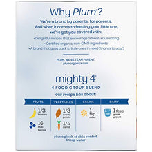 Load image into Gallery viewer, Plum Organics Tots Plum Organic Toddler Food, Sweet Potato, Carrot, Blueberry, Apple, Greek Yogurt, Millet & Oat, 4 oz, 4 ct
