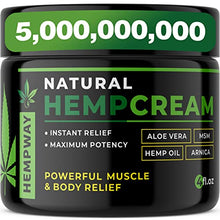 Load image into Gallery viewer, 100% Natural Hemp Cream for Relief from - 30,000,000 Relief Cream - Hemp Oil for Relief & Joint Relief - Doctor Formulated Cream - Hemp Lotion for Relief