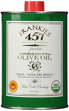 Load image into Gallery viewer, Frankies Organic Extra Virgin Olive Oil | 16.9 Fluid Ounce Can | Real Sicilian Extra Virgin Olive Oil (EVOO) | | Nocellara del Belice Olives | Organic & Kosher | USDA Certified