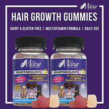 Load image into Gallery viewer, The Mane Choice MANETABOLISM Kids Healthy Hair Growth Vitamins - Complete Nutrition Supplements for Longer, Thicker and Healthier Hair for Kids (60 Gummies - Pack of Two)