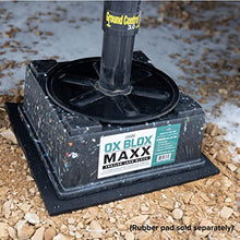 Load image into Gallery viewer, OX BLOX MAXX (6-Pack), RV Jack Block for 9" Round Feet | 5th Wheel Camper Blocks for Stabilizers and Tongue Jack | 9" and Smaller Jack feet nest securely Within ridges | 6 Blocks