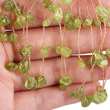 Load image into Gallery viewer, SUNYIK Handmade Peridot Money Tree Set on Natural Agate Slice Base, Tree of Life Healing Crystals Chip Stone Bonsai Decoration Ornaments for Wealth and Lucky