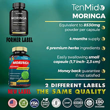 Load image into Gallery viewer, 2 Packs Moringa Capsules equivalent to 8530mg, 4 Months Supply & Turmeric, Ashwagandha, Ginger, Licorice, Pepper|Immune Support, Energy Booster|Multi Vitamin Oleifera Leaf|Anti-Inflammatory Supplement