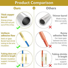 Load image into Gallery viewer, 120 Pcs Heat Shrink Butt Connectors, AWG12-10 Waterproof Insulated Electrical Wire Connectors, Crimp & Shrink Butt Splice Connectors Terminal for Automotive Marine Truck Trailer Stereo (Yellow)