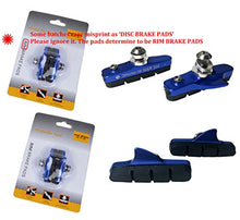 Load image into Gallery viewer, Pioneeryao Sport Road Bike Cycle Bicycle Brake Pads Block 2 Pair (Blue)