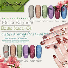 Load image into Gallery viewer, 12 Colors Spider Gel, Liner Gel Nail Polish Kit, Nail Painting Drawing Design, Spider Web Silk Line with Liner Brush Dotting Tool (5ml12)