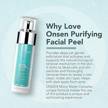 Load image into Gallery viewer, Onsen Exfoliating Peeling Gel - Daily Gentle Face Exfoliator, Dark Spot Remover, Organic Facial Peel for Sensitive Skin, Natural Whitening Peeling Gel for Women, 1.7 fl oz/50 ml