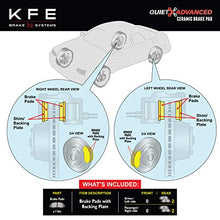 Load image into Gallery viewer, KFE KFE932-104 Ultra Quiet Advanced Premium Ceramic Brake Pad REAR Set Compatible With: 2003-2011 Ford Crown Victoria; Lincoln Town Car; Mercury Grand Marquis, Marauder