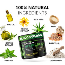 Load image into Gallery viewer, 100% Natural Hemp Cream for Relief from - 30,000,000 Relief Cream - Hemp Oil for Relief & Joint Relief - Doctor Formulated Cream - Hemp Lotion for Relief