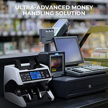 Load image into Gallery viewer, MUNBYN Bank Grade Money Counter Machine Mixed Denomination, Value Counting, Serial Number, Multi Currency, 2CIS/UV/IR/MG/MT Counterfeit Detection, Printer Enabled Bill Value Counter for Small Business