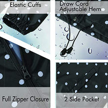 Load image into Gallery viewer, Mywu Women Packable Raincoat Waterproof Lightweight Outdoor Hooded Rain Jacket Navy Size S