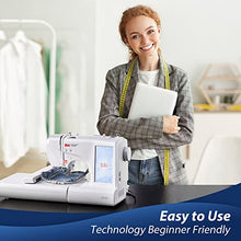 Load image into Gallery viewer, BAi Embroidery Machines Computerized for Beginners, Combo Include Threads&Wash Away Stabilizer&Bobbins, 4" x 9.2" Embroidery Area and Large 7" LCD ColorTouch Screen Automatic Monogram Embroidery Machine for Clothing, 96 Built-in Embroidery Designs