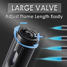 Load image into Gallery viewer, Urgrette 2 Pack Butane Torch Lighter, 6-inch Refillable Pen Lighter Adjustable Jet Flame Butane Lighter for Grill BBQ Candle Camping(Gas Not Included) Raven &Brown