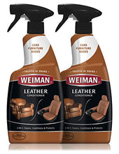 Load image into Gallery viewer, Weiman Leather Cleaner and Conditioner - 22 Ounce (2 Pack) - Non-Toxic Restores Leather Surfaces - Ultra Violet Protectants Help Prevent Cracking or Fading of Leather Furniture, Car Seats, Shoes