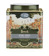 Load image into Gallery viewer, Harrods London. No. 42 Earl Grey, 50 Tea Bags 125g 4.4oz GIFT TIN CADDY Seller Product Id EHC32- USA Stock