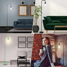 Load image into Gallery viewer, Industrial Floor Lamp - Floor Lamp with Eye Caring,LED Bulb Included, Led Floor Lamps for Bedroom, Floor Lamps for Living Room, in-Line On/Off Foot Switch,Matte Black
