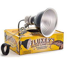 Load image into Gallery viewer, Fluker's Repta-Clamp Lamp with Switch for Reptiles Black, 5.5-Inches