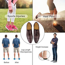 Load image into Gallery viewer, SIIHEA Adjustable Heel Lifts for Shoes, 1/4'' Height Increase Insoles for Achilles Tendonitis, Heel Pain, Leg Length Discrepancy, Plantar Fasciitis, Shoe Lifts for Men, Women(Small (1Pair), Brown)