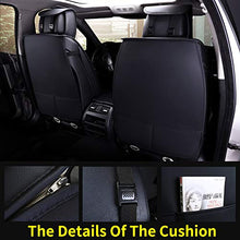 Load image into Gallery viewer, Aierxuan 5pcs Car Seat Covers Full Set with Waterproof Leather,Airbag Compatible Automotive Vehicle Cushion Cover Universal fit for Most Cars (Black and red) …
