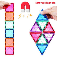 Load image into Gallery viewer, Magnetic Tiles for Kids 3D Magnet Building Tiles Set STEM Learning Toys Magnetic Toys Gift for 3+ Year Old Boys and Girls