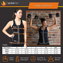 Load image into Gallery viewer, SaunaTek Women's Sauna Sweat Suit Vest for Exercise and Heat Training, Neoprene Tank Top Waist Trainer Vest for Abdomen and Back, Medium