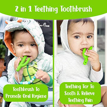 Load image into Gallery viewer, Cactus Baby Teething Toys Toothbrush | Self-Soothing Pain Relief Soft Silicone Teether Training Toothbrush for Babies, Toddlers, Infants, Boy and Girl | Natural Organic BPA Free | 3+ Months | Green