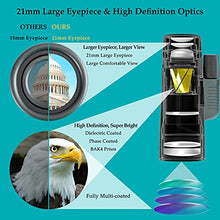 Load image into Gallery viewer, 12x56 HD Monocular Telescope with Smartphone Adapter, Upgraded Tripod, Hand Strap - High Power Monocular with Clear Low Light Vision for Star Watching - Lightweight Monocular for Bird Watching Hunting