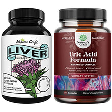 Load image into Gallery viewer, Liver and Kidney Cleanse Detox & Repair - Bundle of Nature's Craft Liver Support and Uric Acid Cleanse Herbal Supplements