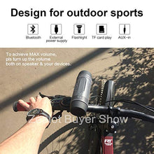 Load image into Gallery viewer, Outdoor Bluetooth Speakers Portable Bicycle Speaker Zealot S1 4000mAh Power Bank Splashproof Speakers with Microphone Full Outdoor Accessories (Bike Mount, Carabiner.)(Gray)