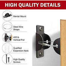 Load image into Gallery viewer, SYOSIN Furniture Straps (6 Pack) for Baby Proofing, Metal Child Proofing Furniture Anchors, Secure 400 Pound Falling Furniture Prevention Straps Child Pet Safety Straps Earthquake Resistant