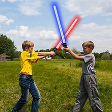 Load image into Gallery viewer, TOY Life Light Up Saber - 3 Pack Lightup Sabers, Telescopic Extendable & Collapsable Laser Sword, LED Light Sword Set with Motion Sensitive FX Sound, Light Up Swords for Kids Adults