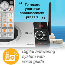 Load image into Gallery viewer, AT&T DECT 6.0 Expandable Cordless Phone with Answering System, Silver/Black with 3 Handsets