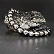 Load image into Gallery viewer, Bliss Creation Stone Bracelet Unisex Gemstone Bracelets 7",Handmade Bead Bracelet 8mm Gemstone Round Beads.… (Hemetite)