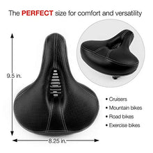 Load image into Gallery viewer, Life's Best Brand Comfortable Bike Seat is a Pain Free Bicycle Accessory for Men, Women or Children. Universal fit Perfect for Mountain Ride,Cruiser, Kids, Spin or Exercise Bike