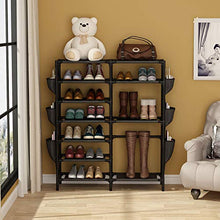 Load image into Gallery viewer, 7 Tiers Shoe Rack 24-30 Pairs Shoe Storage Organizer Non-woven Shoe Shelf Boots Organizer