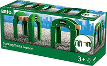 Load image into Gallery viewer, BRIO World - 33253 Stacking Track Supports | 2 Piece Toy Train Accessory for Kids Age 3 and Up , Green