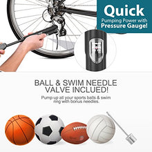 Load image into Gallery viewer, NewMainone Mini Bike Pump Portable Bicycle Frame Pump,Bicycle Tire Pump Glueless Puncture Repair Kit,120 PSI Fast Air Pump Suitable for Presta & Schrader Valve