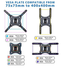 Load image into Gallery viewer, Mount-It! Full Motion TV Wall Mount Monitor Wall Bracket with Swivel and Articulating Tilt Arm, Fits 26 32 35 37 40 42 47 50 55 Inch LCD LED OLED Flat Screens up to 66 lbs and VESA 400x400