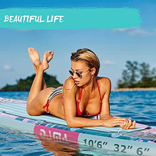 Load image into Gallery viewer, DAMA Stand Up Paddle Boards 10'6"32" 6" Drop Stitch Inflatable Board Sup Boards Classic Flower W/Leash, Camera Mount, Hand Pump, for Surfing, Travling, Yoga