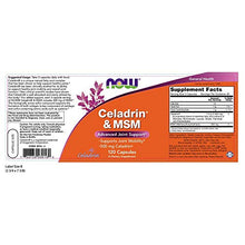 Load image into Gallery viewer, NOW Supplements, Celadrin & MSM 500 mg, 120 Capsules