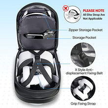 Load image into Gallery viewer, SARLAR Design Fashion Hard Carrying Case for Oculus Quest 2 Headset and Touch Controller Accessories, Crossbody Shoulder Chest Backpack Travel Hiking Bag with USB Charging Port