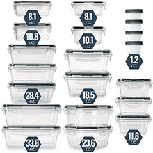 Load image into Gallery viewer, Fullstar 50PCS Food storage Containers with Lids, Plastic Leak-Proof BPA-Free Tupperware for Kitchen Organization, Meal Prep, Lunch Containers (Includes Labels & Pen)
